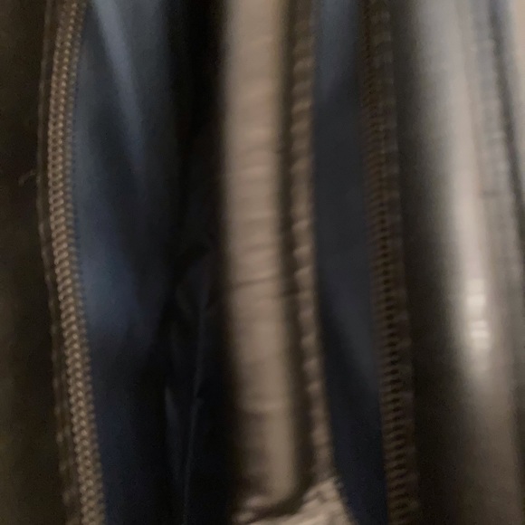 Large Black Leather Computer/Laptop Case - Picture 3 of 5